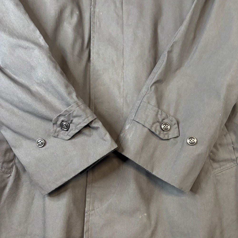 DSCP Quarterdeck Collection Black All Weather Trench Coat Men 38S Liner Military - Picture 2 of 12